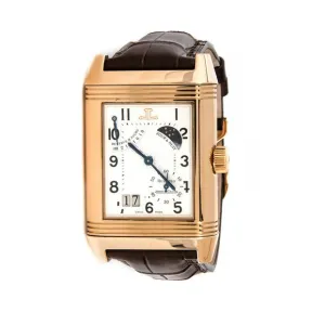 积家/Jaeger LeCoultre Reverso 翻转腕表系列  18k玫瑰金 手动机械机芯 男表 Q3002420