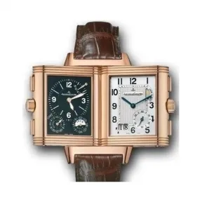 积家/Jaeger LeCoultre Reverso 翻转腕表系列  18k玫瑰金 手动机械机芯 男表 Q3022420