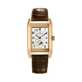 积家/Jaeger LeCoultre Reverso 翻转腕表系列  18k玫瑰金 自动机械机芯 男表 Q3032420