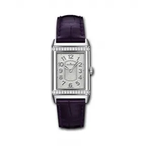 积家/Jaeger LeCoultre Reverso 翻转腕表系列  精钢镶钻， ~30颗~0.42 克拉 手动机械机芯 女表