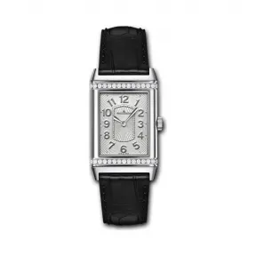 积家/Jaeger LeCoultre Reverso 翻转腕表系列  精钢镶钻， ~30颗~0.42 克拉 手动机械机芯 女表