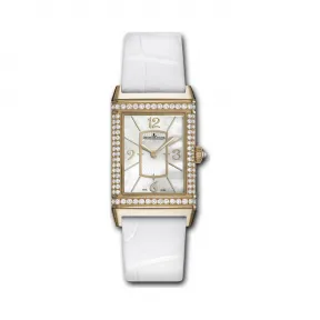 积家/Jaeger LeCoultre Reverso 翻转腕表系列  18k玫瑰金镶钻，93颗~1.02 克拉 手动机械机芯 