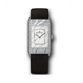 积家/Jaeger LeCoultre Reverso 翻转腕表系列  18k白金镶钻， ~1500颗~4.7 克拉 手动机械机