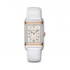 积家/Jaeger LeCoultre Reverso 翻转腕表系列  18k玫瑰金镶钻/精钢，~24颗~0.39 克拉 手动机