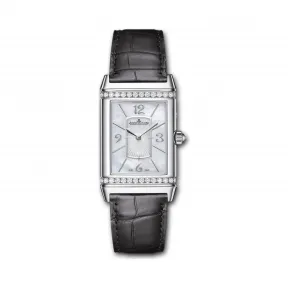 积家/Jaeger LeCoultre Reverso 翻转腕表系列  18K白金镶钻,~153颗~1.35 克拉 手动机械机芯