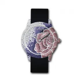积家/Jaeger LeCoultre Rendez-Vous 约会系列 18k白金镶钻， 蓝宝石：~474颗，钻石~463颗，