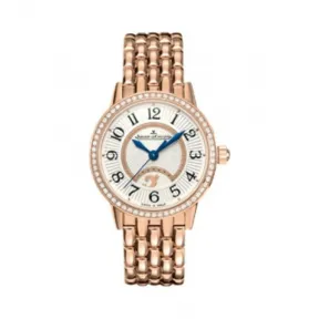 积家/Jaeger LeCoultre Rendez-Vous 约会系列 18K玫瑰金镶钻 自动机械机芯 女表 Q3462120
