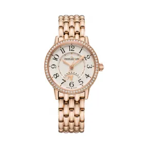 积家/Jaeger LeCoultre Rendez-Vous 约会系列 玫瑰金 自动机械机芯 女表 Q3462130