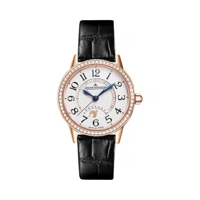 积家/Jaeger LeCoultre Rendez-Vous 约会系列 18k玫瑰金镶钻，~60颗~0.42 克拉 自动机械机
