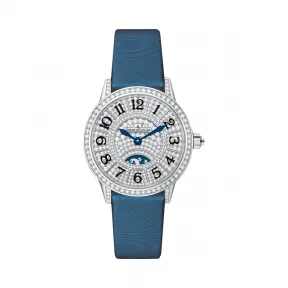 积家/Jaeger LeCoultre Rendez-Vous 约会系列 18k白金镶钻， ~168颗~1.8克拉 自动机械机芯