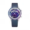 积家/Jaeger LeCoultre Rendez-Vous 约会系列 18k白金，镶嵌粉红色和紫色长方形切割蓝宝石 自动机械