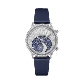 积家/Jaeger LeCoultre Rendez-Vous 约会系列 18K白金镶钻，共镶嵌276颗钻石,639颗蓝宝石 自