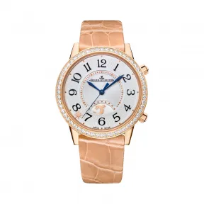 积家/Jaeger LeCoultre Rendez-Vous 约会系列 18k玫瑰金镶钻，共镶嵌56颗钻石 自动机械机芯 女表