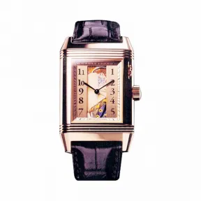 积家/Jaeger LeCoultre Reverso 翻转腕表系列  18k玫瑰金 手动机械机芯 男表 Q3772408