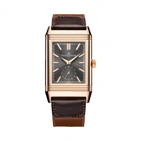 积家/Jaeger LeCoultre Reverso 翻转腕表系列  18k玫瑰金 手动机械机芯 男表 Q396245J