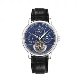 积家/Jaeger LeCoultre Master 大师系列 18k白金，抛光表耳和缎面打磨表缘 自动机械机芯 男表 Q504