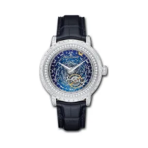 积家/Jaeger LeCoultre Master 大师系列 18k白金镶钻，~174颗~5.4 克拉 手动机械机芯 男表 Q