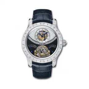 积家/Jaeger LeCoultre Master 大师系列 950铂金镶钻，~204颗~23.9 克拉 手动机械机芯 男表 