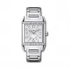 积家/Jaeger LeCoultre Reverso 翻转腕表系列  精钢镶钻，~36颗~0.55克拉 石英机芯 女表 Q70