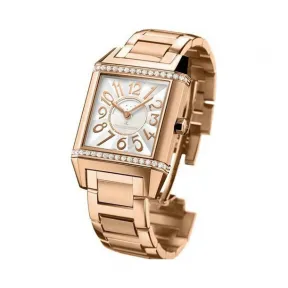 积家/Jaeger LeCoultre Reverso 翻转腕表系列  18k玫瑰金镶钻 自动机械机芯 女表 Q7042193