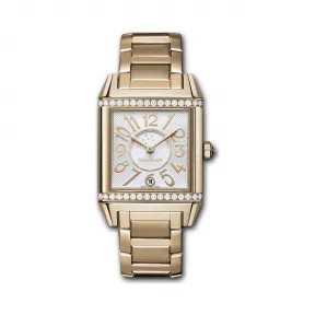 积家/Jaeger LeCoultre Reverso 翻转腕表系列  18k玫瑰金镶钻，~73颗~1.22 克拉 自动机械机芯