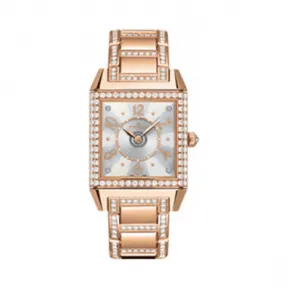 积家/Jaeger LeCoultre 高级珠宝腕表系列 18k玫瑰金镶钻 自动机械机芯 女表 Q7052204