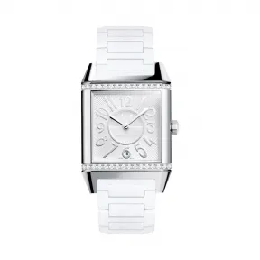 积家/Jaeger LeCoultre Reverso 翻转腕表系列  精钢镶钻， ~36颗~0.58 克拉 自动机械机芯 女表