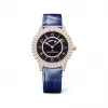 积家/Jaeger LeCoultre 36.00MM 玫瑰金镶钻 自动机械机芯 女表 Q3642470