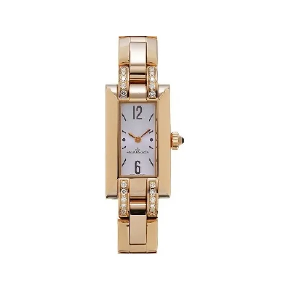 积家/Jaeger-LeCoultre 约会系列 18 x 30 MM 玫瑰金镶钻 石英机芯 女表 Q4602581