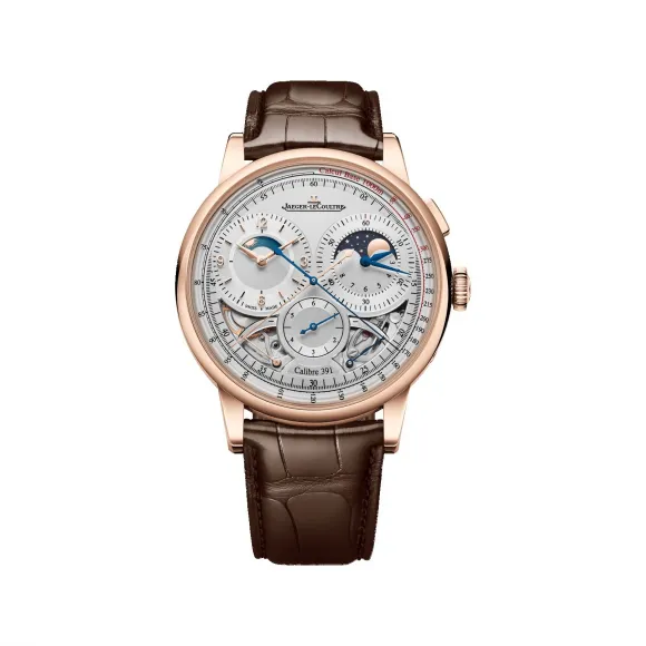 积家/Jaeger-LeCoultre Duometre Heliotourbillon Perpetual双翼系列 42.5 MM 手动机械机芯 玫瑰金 男表 JLQ622252J
