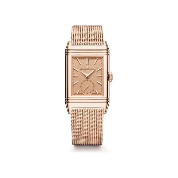 积家/JaegerLeCoultre Reverso Tribute Monoface Small Seconds Or Deco翻转系列单面小秒针腕表男士腕表玫瑰金表款 - Q713216J | 