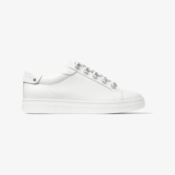 Jimmychoo/吉米周 ANTIBES/F | 珍珠饰白色低帮运动鞋 ANTIBESFQYF081101