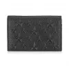 Jimmychoo/吉米周 星形压纹黑色粒纹皮革卡夹  BELSIZEEMG010003