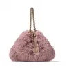 Jimmychoo/吉米周 淡紫色人造皮草手拿包  CALLIEXFX050213