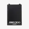 Jimmychoo/吉米周 CARD HOLDER W/CHAIN | 配链条肩带黑色皮革卡夹 CARDHOLDERWCHAINANR0C0660
