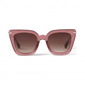 Jimmychoo/吉米周 酒红色镜框浅金色镜腿猫眼太阳眼镜  CIARAGS52ES5R025377