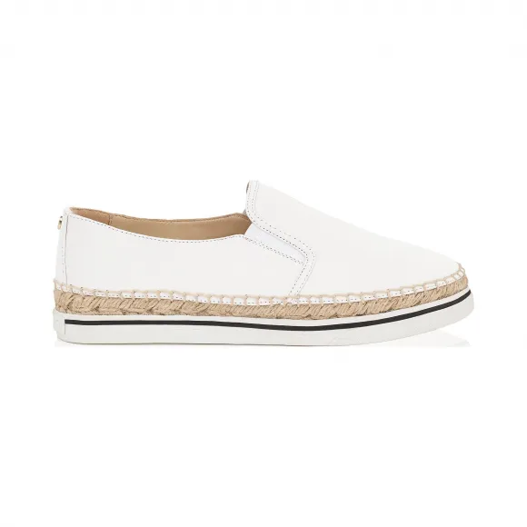 Jimmychoo/吉米周 光学白色湿外观帆布帆布鞋 DAWNWTC080583
