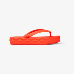 Jimmychoo/吉米周 椒红色橡胶人字拖 DIAMONDFLIPFLOPRUB090851