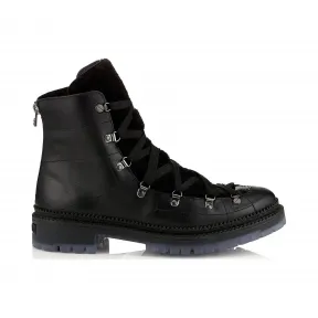 Jimmychoo/吉米周 黑色皮革和羊皮靴 DIMITRILNG010003