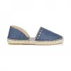 Jimmychoo/吉米周 海军蓝印花金属牛仔布搭扣鞋 DREYAIBD040014