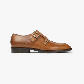 Jimmychoo/吉米周 FINNION MONKSTRAP | 暗棕褐色皮革僧侣系带鞋 FINNIONMONKSTRAPSLQ025933