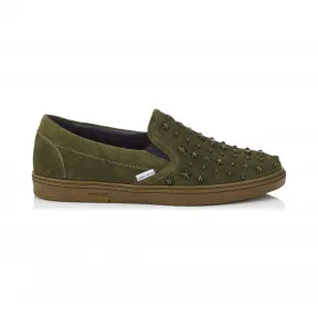 Jimmychoo/吉米周 森林绿色套穿混合星运动鞋 GROVESQX033884