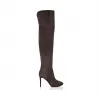 Jimmychoo/吉米周 Paloma麂皮杏仁趾过膝靴 HAYLEY100SUE020031
