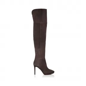 Jimmychoo/吉米周 Paloma麂皮杏仁趾过膝靴 HAYLEY100SUE020031