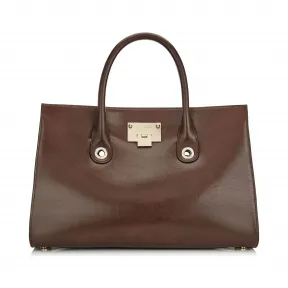 Jimmychoo/吉米周 Canyon天然植物色皮革手提袋 j000049191001