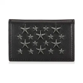 Jimmychoo/吉米周 设计师黑色星星皮革卡夹 j000049429001