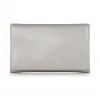 Jimmychoo/吉米周 复古银蚀刻金属Spazzolato皮革欧式钱包 J000056180001