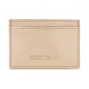 Jimmychoo/吉米周 金色蚀刻金属Spazzolato皮革卡夹 j000056204001