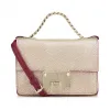 Jimmychoo/吉米周 香槟色金属粒状山羊皮革迷你斜挎包 j000060644001