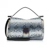 Jimmychoo/吉米周 牛仔条纹降级Python手提包 j000063611001